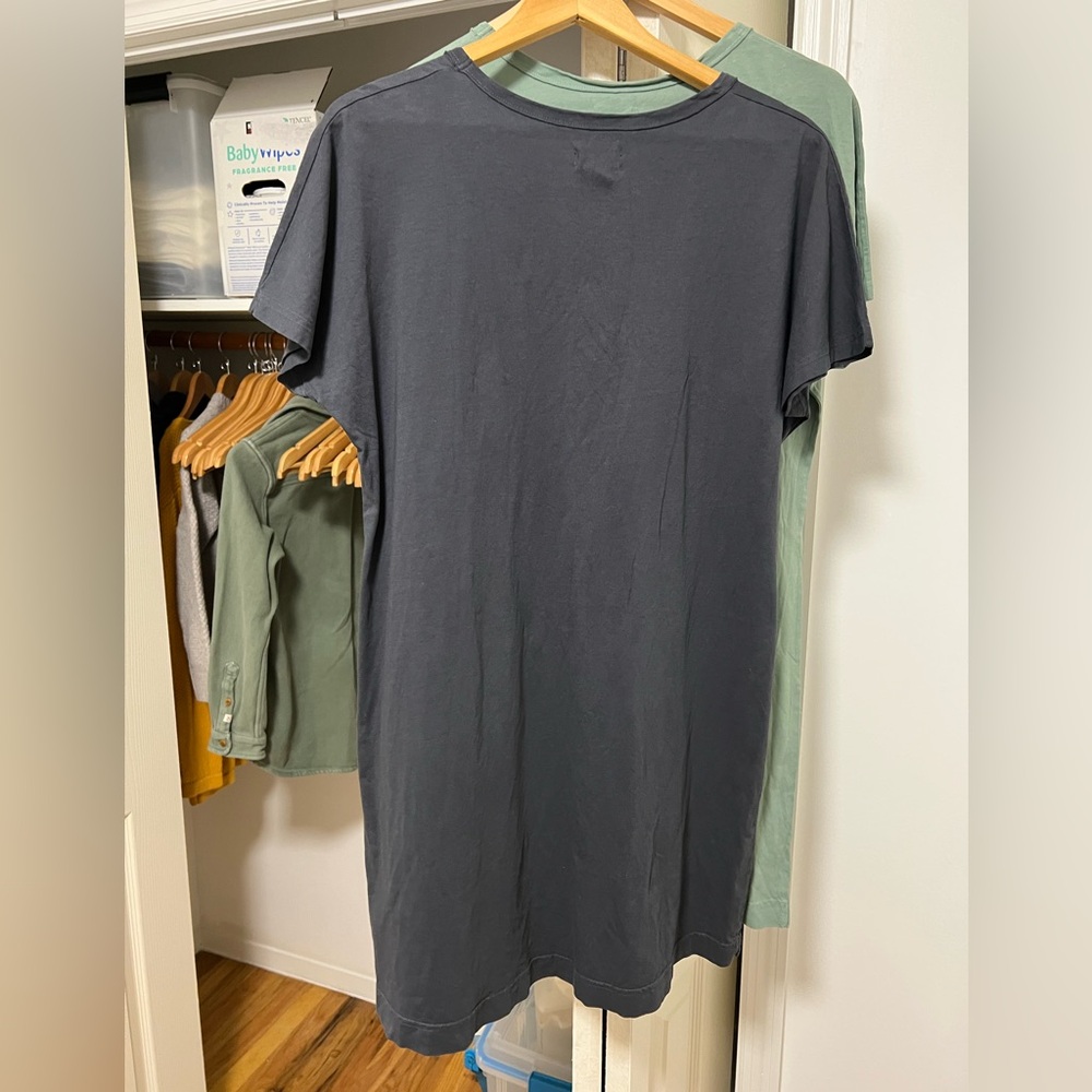 Upwest t shirt dress, blue, size M